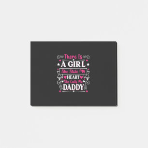 Vatertagsgeschenk Ein Mädchen ruft mich Daddy an Post-it Klebezettel