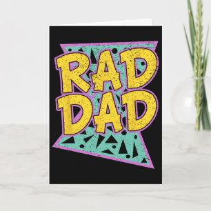 Vatertagsgeschenk für Daddy Rad Dad Shirt Karte