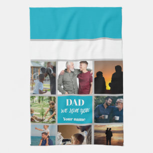 Vatertagsgeschenk für Papa Benutzerdefiniertes F Geschirrtuch