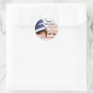 Vatertagsgeschenk für Papa Benutzerdefiniertes F Runder Aufkleber
