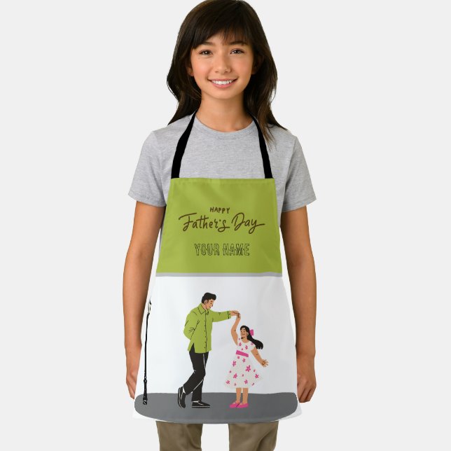 Vatertagsgeschenk für Papa | Benutzerdefiniertes F Schürze (Insitu)