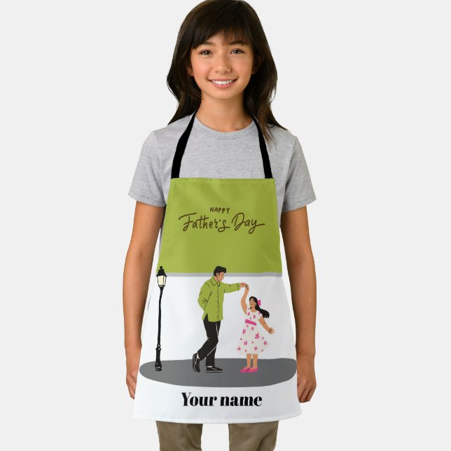 Vatertagsgeschenk für Papa | Benutzerdefiniertes F Schürze (Insitu)