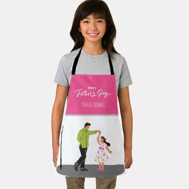 Vatertagsgeschenk für Papa | Benutzerdefiniertes F Schürze (Insitu)