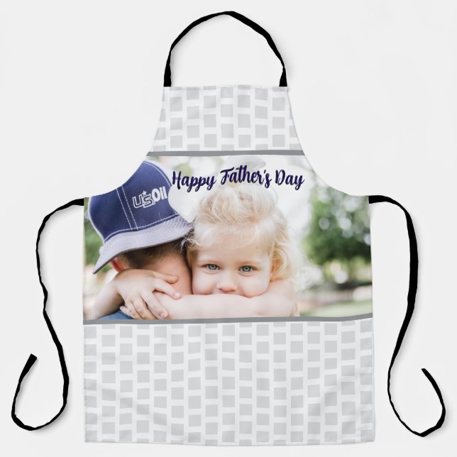 Vatertagsgeschenk für Papa | Benutzerdefiniertes F Schürze (Vorderseite)