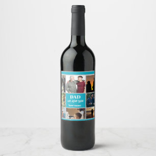 Vatertagsgeschenk für Papa Benutzerdefiniertes F Weinetikett