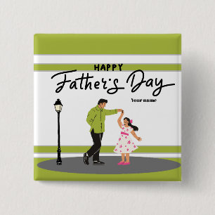 Vatertagsgeschenk für Papa Benutzerfoto & Name Button