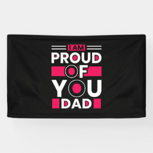 Vatertagsgeschenk Ich bin stolz auf Ihren Vater Banner