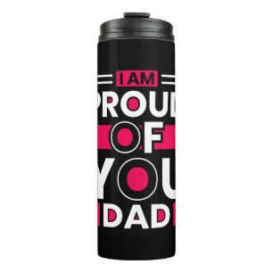 Vatertagsgeschenk Ich bin stolz auf Ihren Vater Thermosbecher