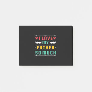 Vatertagsgeschenk Ich Liebe meinem Vater so viel Post-it Klebezettel