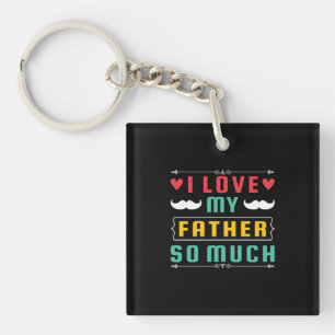 Vatertagsgeschenk Ich Liebe meinem Vater so viel Schlüsselanhänger