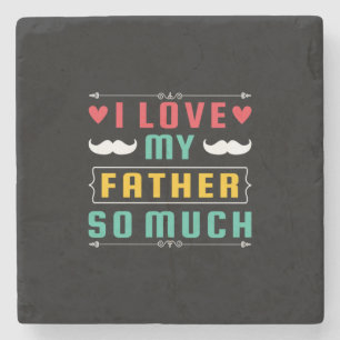 Vatertagsgeschenk Ich Liebe meinem Vater so viel Steinuntersetzer