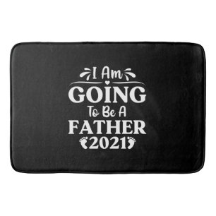 Vatertagsgeschenk Ich werde Vater sein Badematte