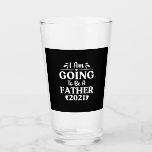 Vatertagsgeschenk Ich werde Vater sein Glas