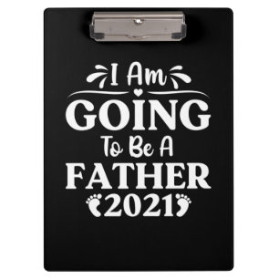 Vatertagsgeschenk Ich werde Vater sein Klemmbrett