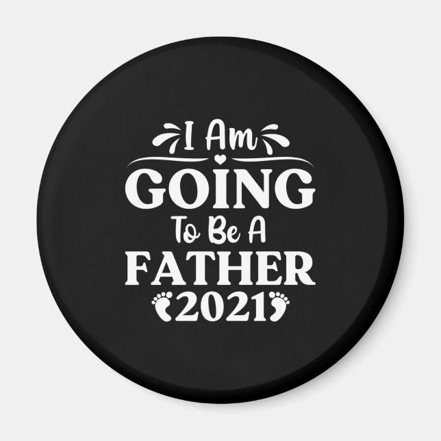 Vatertagsgeschenk | Ich werde Vater sein Magnet (Vorne)
