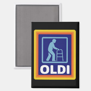 Vatertagsgeschenk Lustige Oldi-Parodie-Geschenk fü Magnet