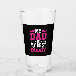 Vatertagsgeschenk   Mein Vater ist mein bester Bud Glas