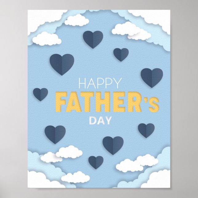Vatertagsgeschenk Poster (Vorne)