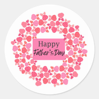 Vatertagsgeschenk Runder Aufkleber