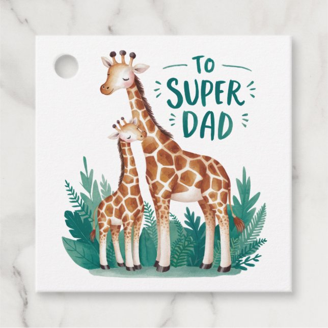 Vatertagsgeschenk | To Super Vater Geschenkanhänger (Vorderseite)