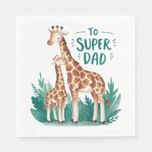 Vatertagsgeschenk To Super Vater Serviette