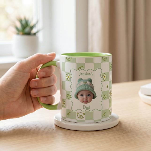 Vatertagsgeschenke für Papa Grün Tasse (Von Creator hochgeladen)