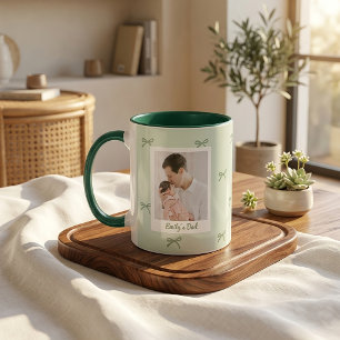 Vatertagsgeschenke für Papa Grüne Schleife Tasse
