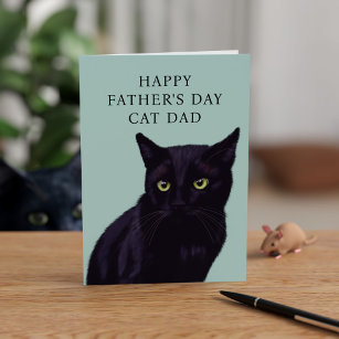 Vatertagskarte aus der schwarzen Katze Karte