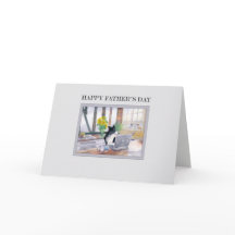 Vatertagskarte - Border Collie Hund auf seinem Lap