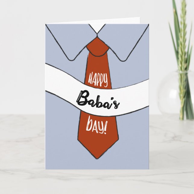 Vatertagskarte für Baba Karte (Vorderseite)