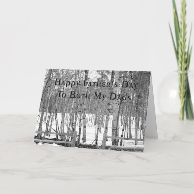 Vatertagskarte für beide Väter Karte (Vorderseite)