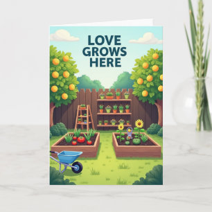 Vatertagskarte für den Garten Karte