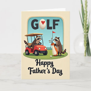Vatertagskarte für Golf Liebhaber Karte