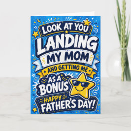 Vatertagskarte für Papa von Kids Landing Mom Karte