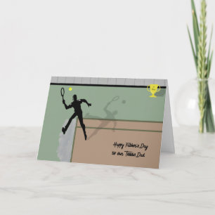 Vatertagskarte für Tennis-Vater Karte