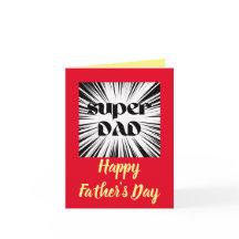 Vatertagskarte für Vater, Superhero-Thema