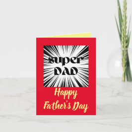 Vatertagskarte für Vater, Superhero-Thema Karte