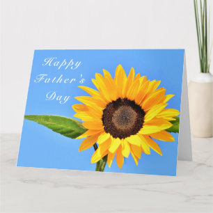 Vatertagskarte mit gelber Sonnenblume Karte
