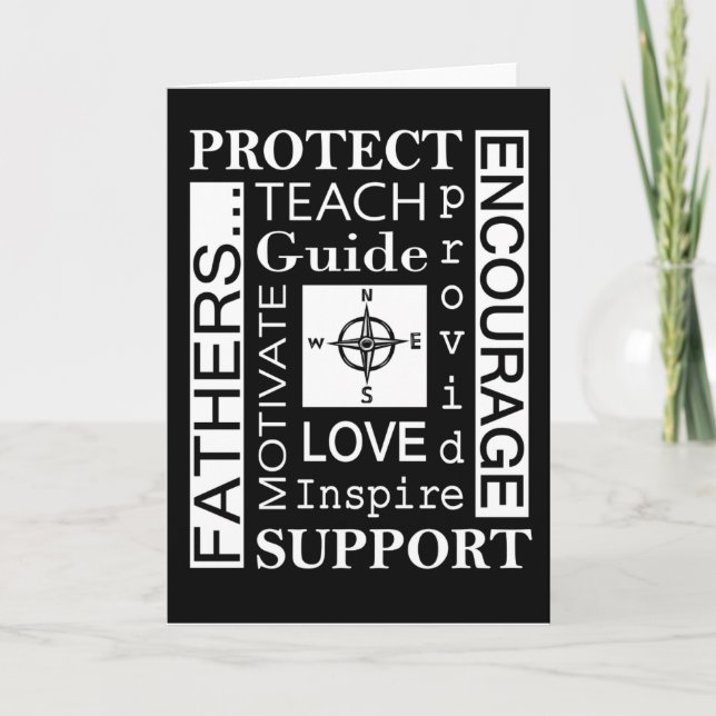 Vatertagskarte/Typografie Karte (Vorderseite)