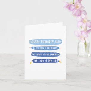 Vatertagskarte von Ehefrau Karte