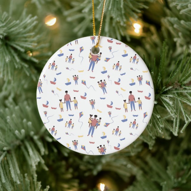 Vatertagsschmuck Keramik Ornament (Baum)