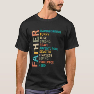 Vätertagszitate Fleißig Lustig Weise Stark T-Shirt