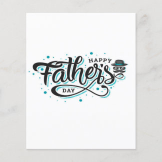 Vatertagtypografie | Niedliches Geschenk | Familie Flyer