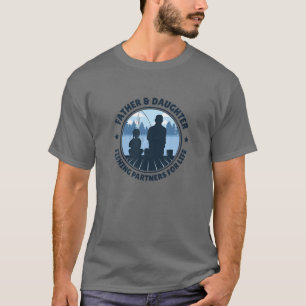 Vatertochter Vatertag Fischen Sport im Freien T-Shirt