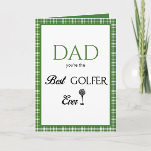 Vathers Day Best Golfer Karte