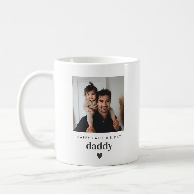 Vathers Day Daddy Foto Kaffeetasse (Links)