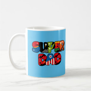 Vathers Day Gift Superdad Superhero Super Vater Kaffeetasse