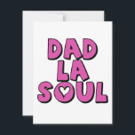 Vathers Day Gift Vater La Soul Hip Hop Rap Feiertagskarte<br><div class="desc">Große Geburtstags- oder Weihnachtsgeschenke für Hipster-Ehemänner funky Väter und Super-Vater</div>