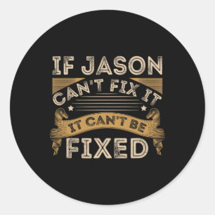 Vathers Day Jason Quote Runder Aufkleber