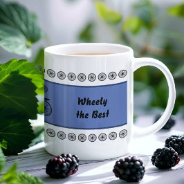 Vathers Day lustiger Radfahrer-Sondertext Tasse